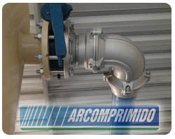 rede de ar comprimido alum&iacute;nio
